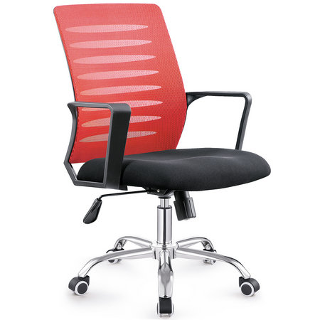 Foshan Under 200 Fashionable Fabric Popular Office Staff Computer Armrest Lifting Swivel Chair Office Chairs In Alibaba