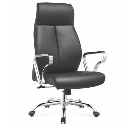 Modern Furniture Foshan China Executive, Black Genuine Leather High Back Office Chair