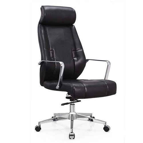Deauville Swivel Black Pu Leather, Black Pu Leather High Back Office Chair